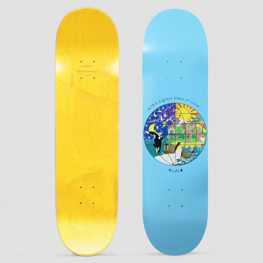 Skateboard Cafe 8.0 Great Place Skateboard Deck Baby Blue