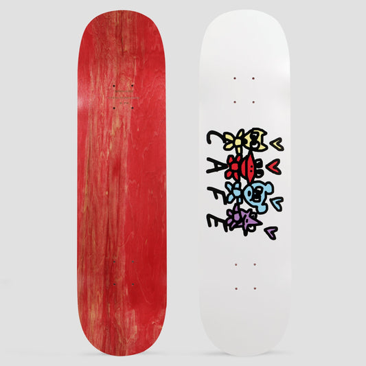 Skateboard Cafe 8.0 Pals C2 Shape Skateboard Deck White