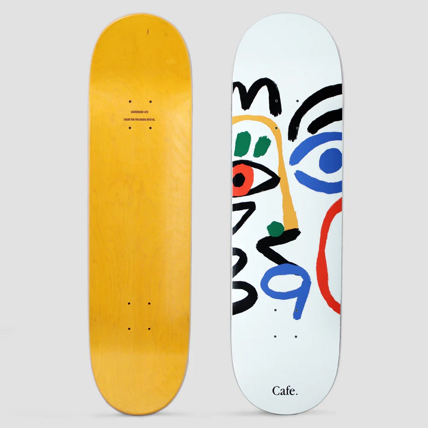 Skateboard Cafe 8.25 Marcello Skateboard Deck White