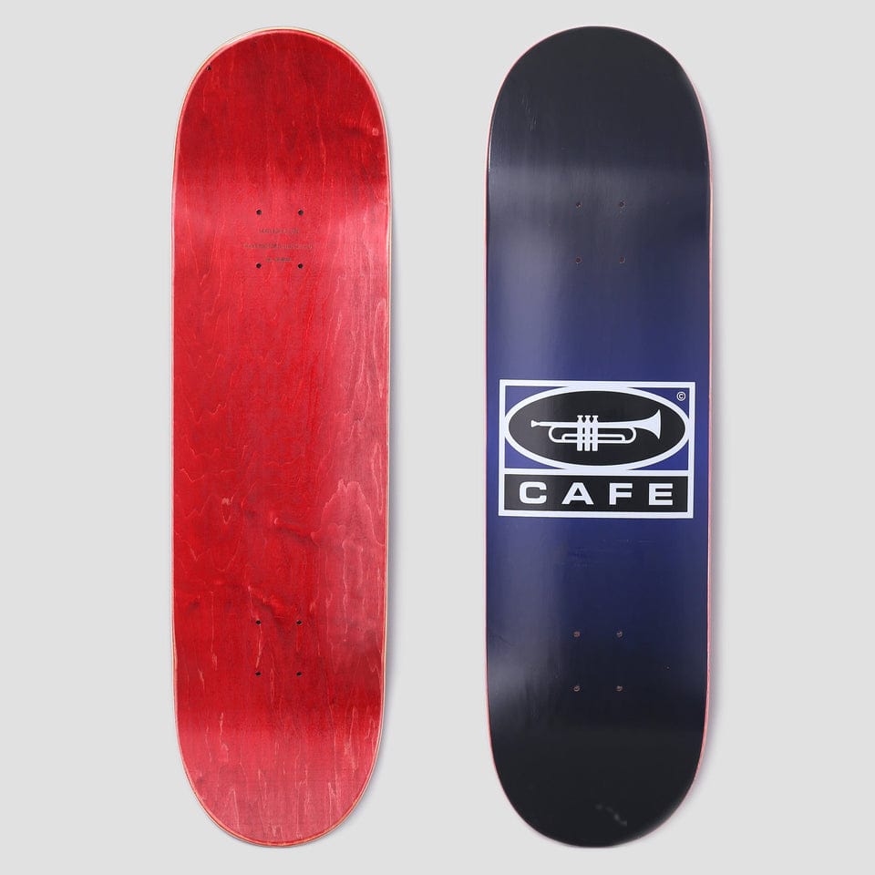 Skateboard Cafe 8.25 Trumpet Logo Skateboard Deck Navy / Black Fade