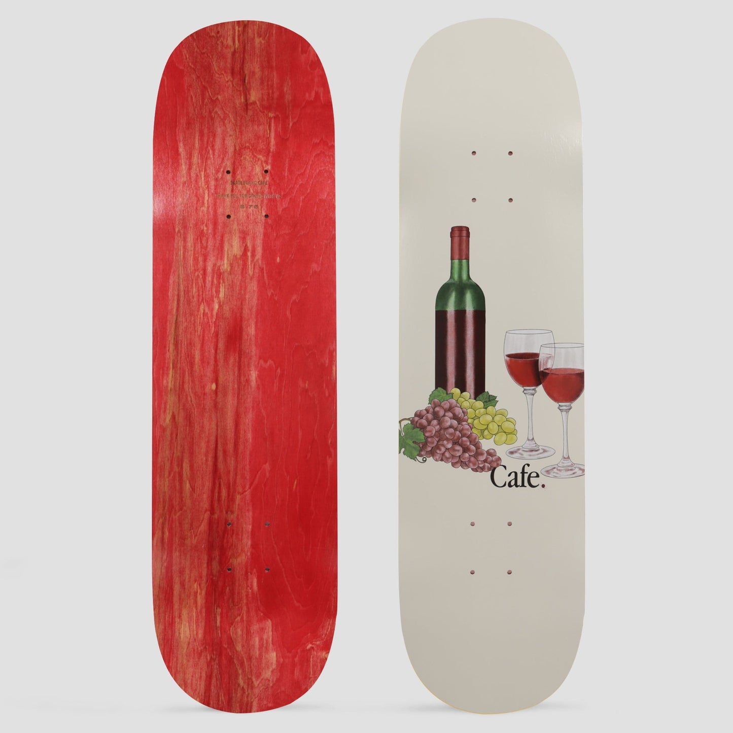 Skateboard Cafe 8.25 Vino C2 Shape Skateboard Deck Cream