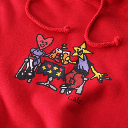 Skateboard Cafe "Cheers" Hood Red