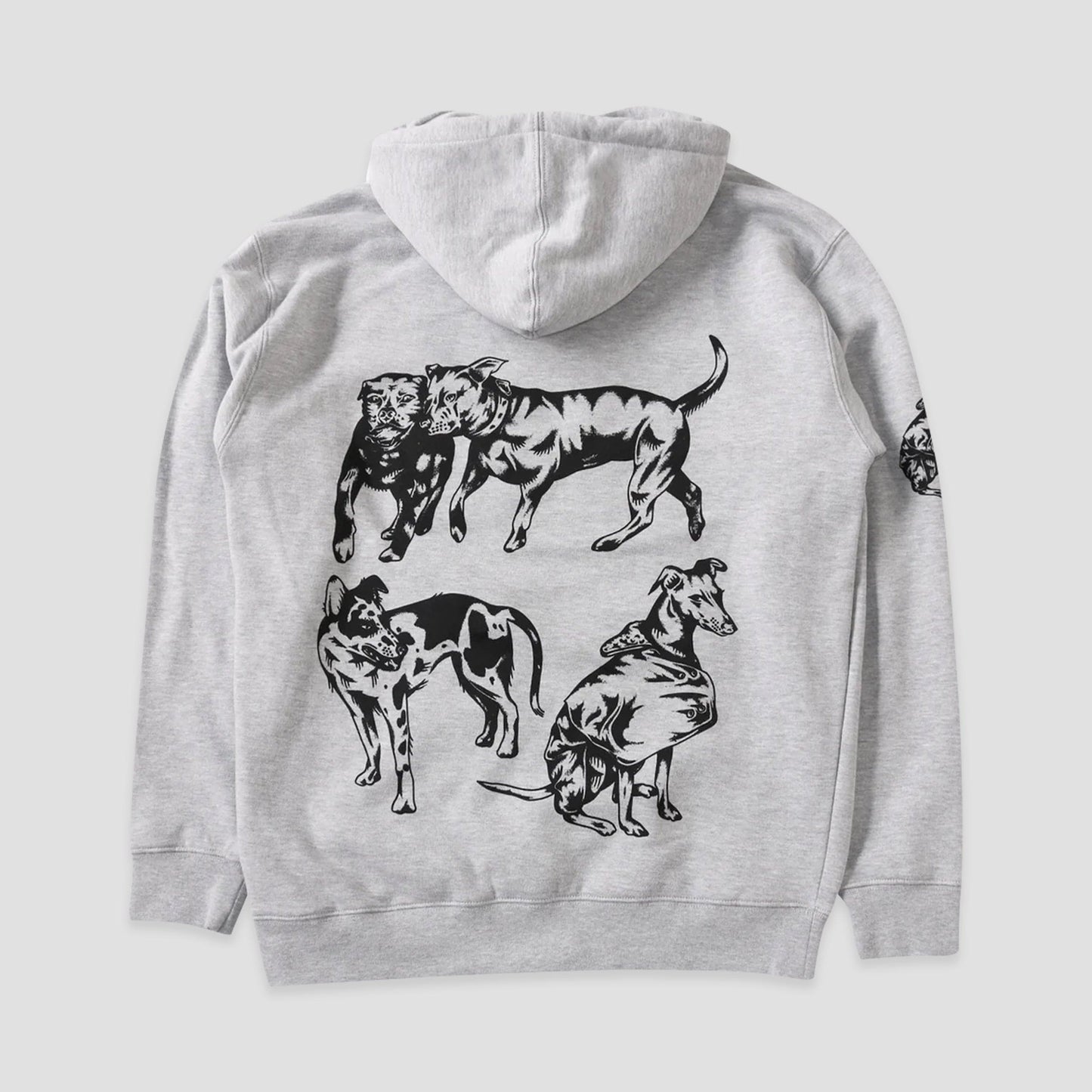 Skateboard Cafe Pooch Hood Heather Grey