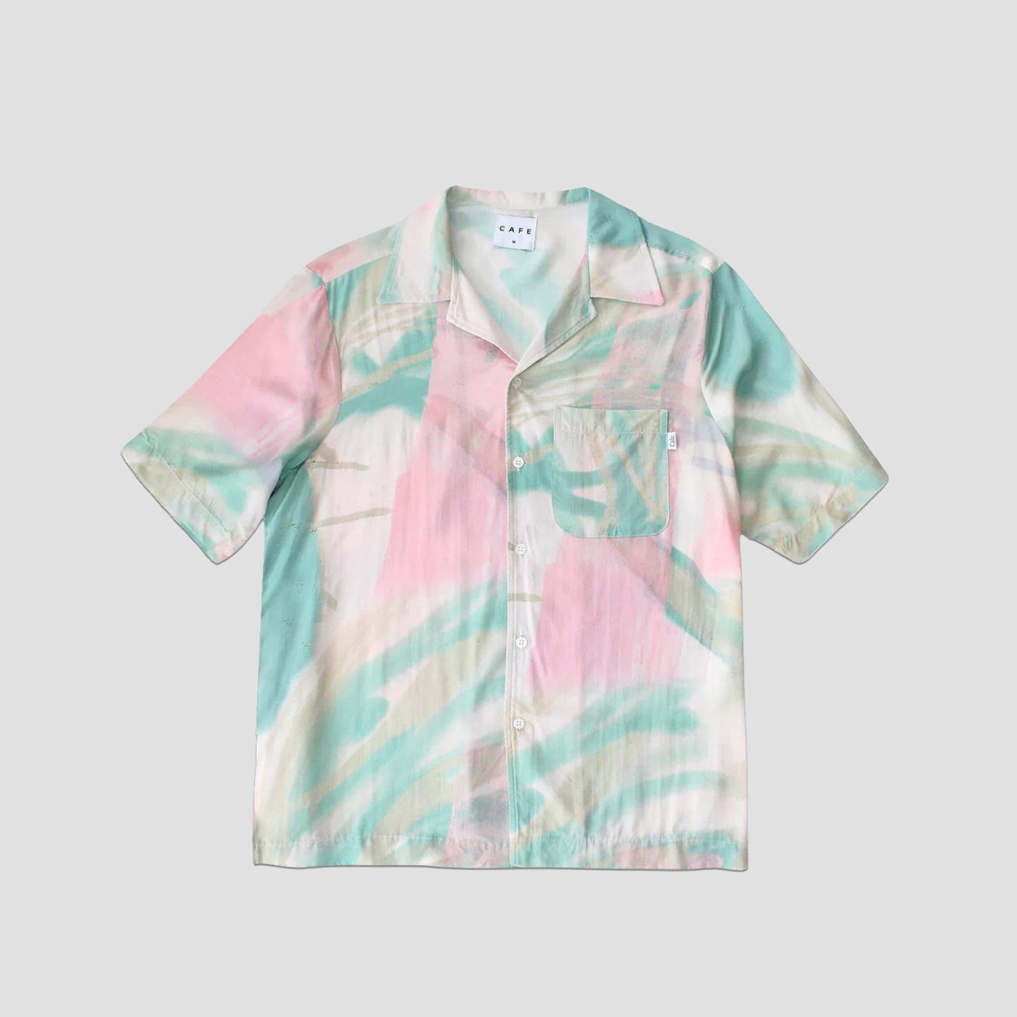 Skateboard Cafe JLH Button Up Shirt Cream/Green