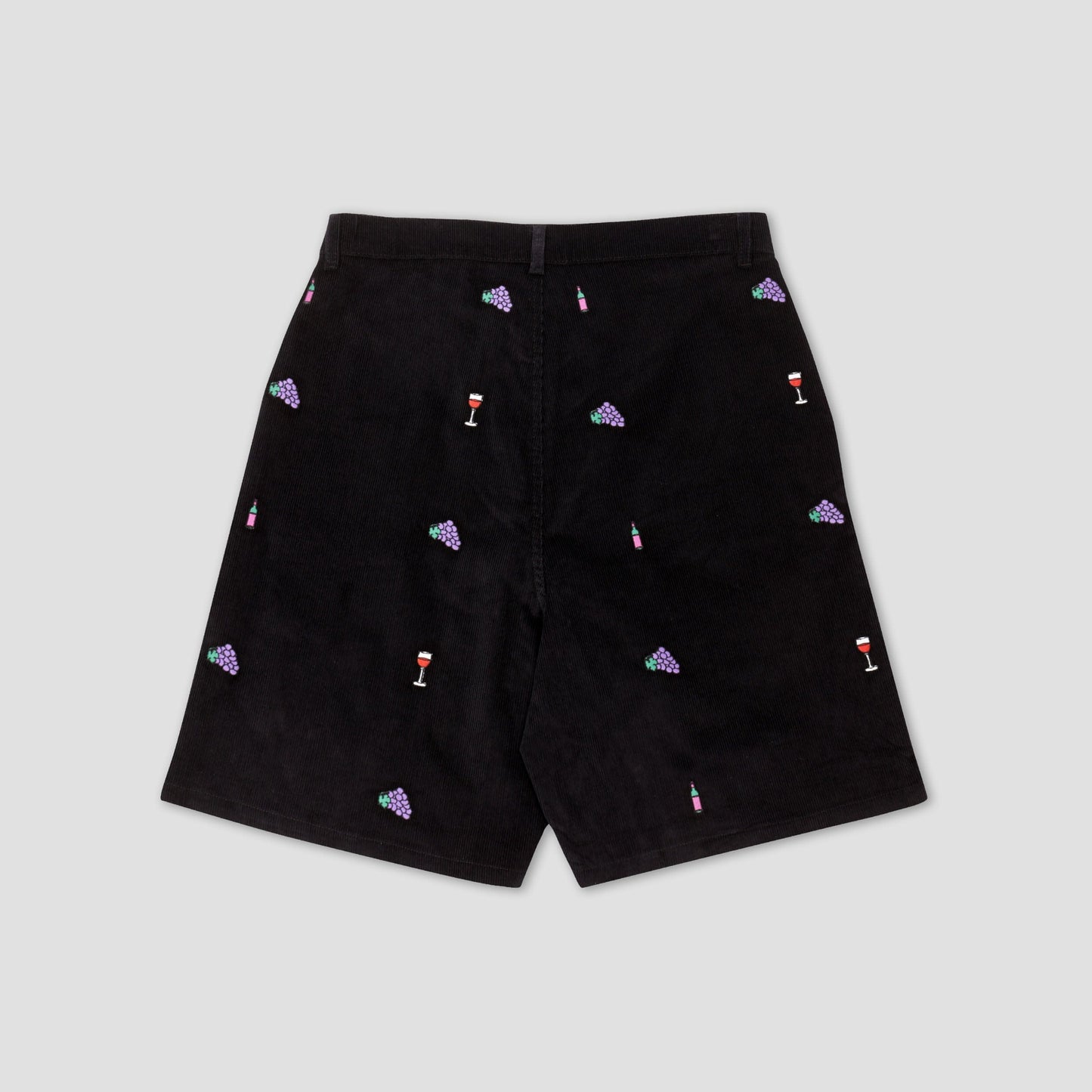 Skateboard Cafe Vino Corduroy Shorts Black