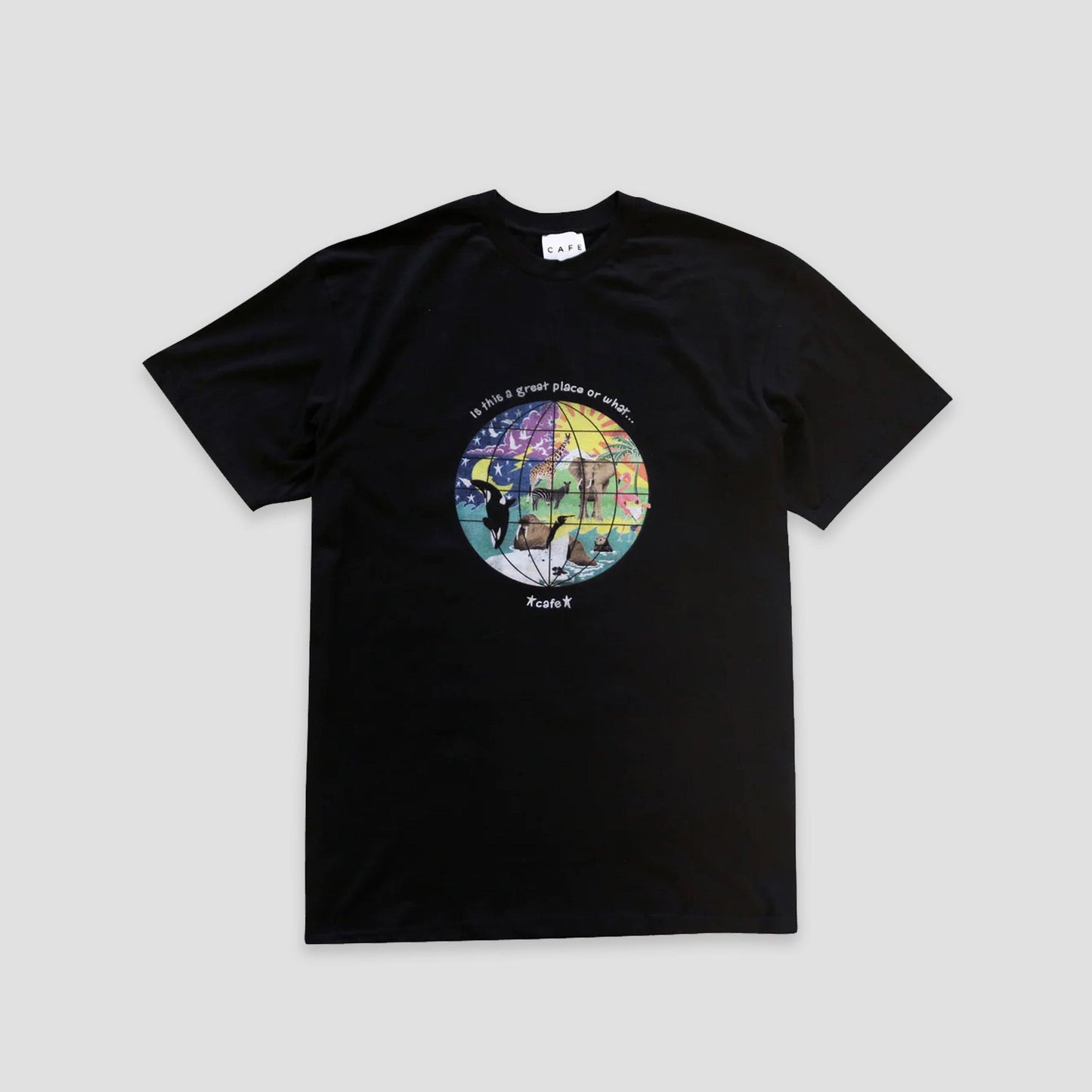 Skateboard Cafe Great Place T-shirt Black