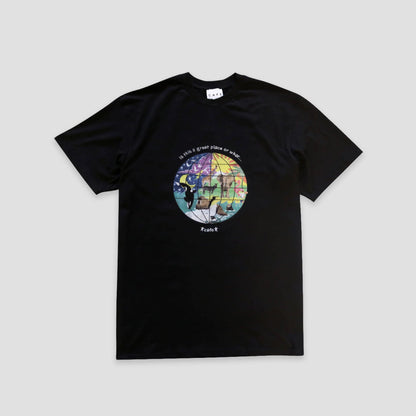 Skateboard Cafe Great Place T-shirt Black