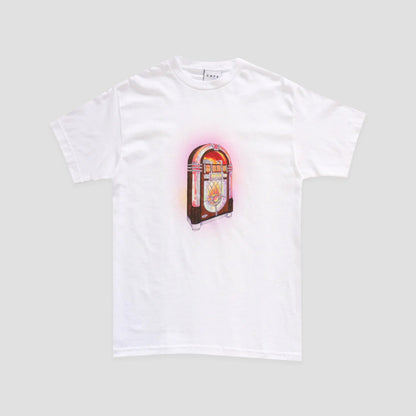 Skateboard Cafe Jukebox T-Shirt White