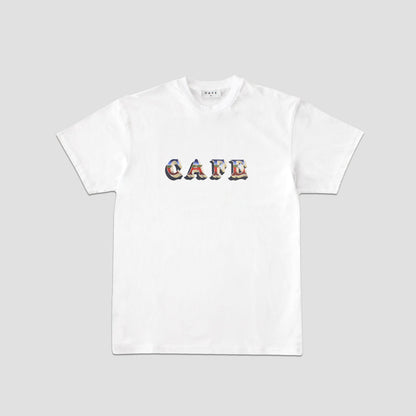 Skateboard Cafe "Mr Finbar" T-Shirt White