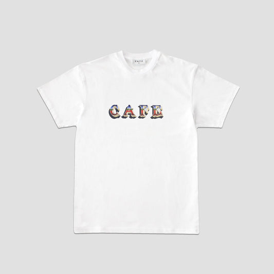 Skateboard Cafe "Mr Finbar" T-Shirt White