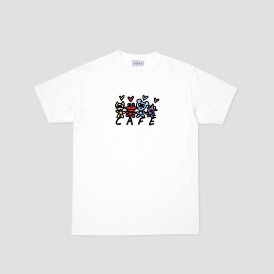 Skateboard Cafe Pals T-Shirt White