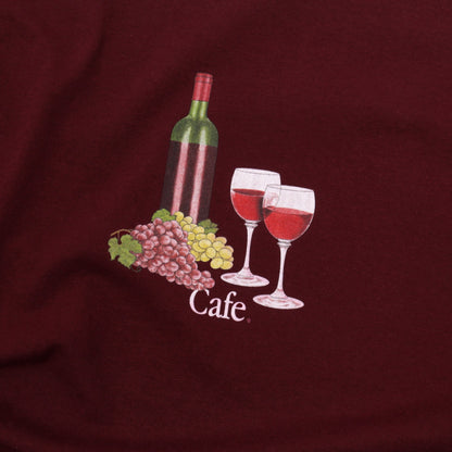 Skateboard Cafe Vino T-Shirt Burgundy