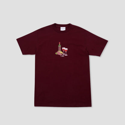 Skateboard Cafe Vino T-Shirt Burgundy