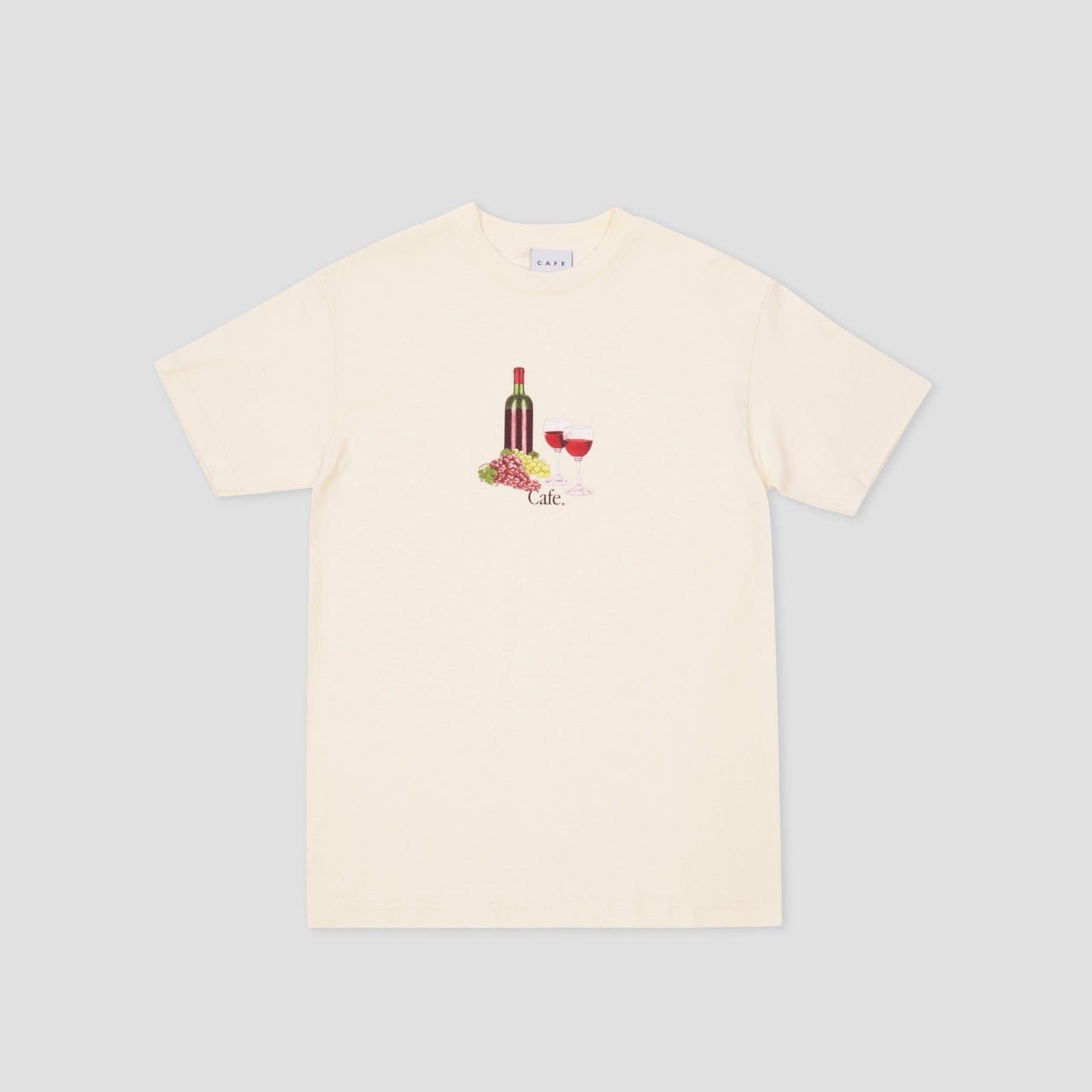 Skateboard Cafe Vino T-Shirt Cream