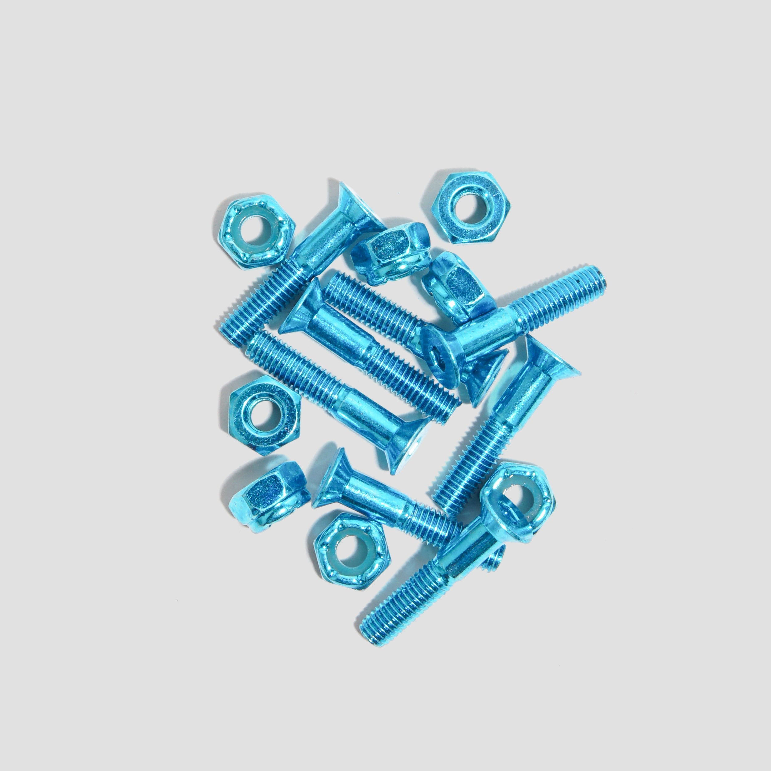 Lost Art 1 Inch Allen Skateboard Bolts Blue