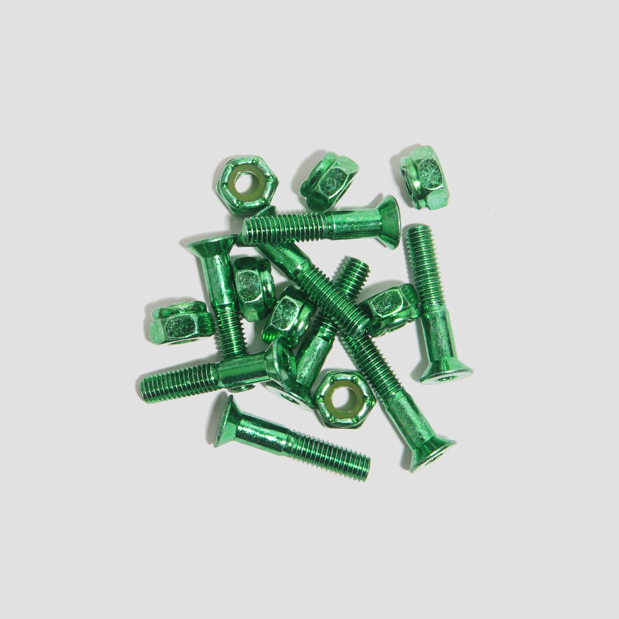 Lost Art 1 Inch Allen Skateboard Bolts Green