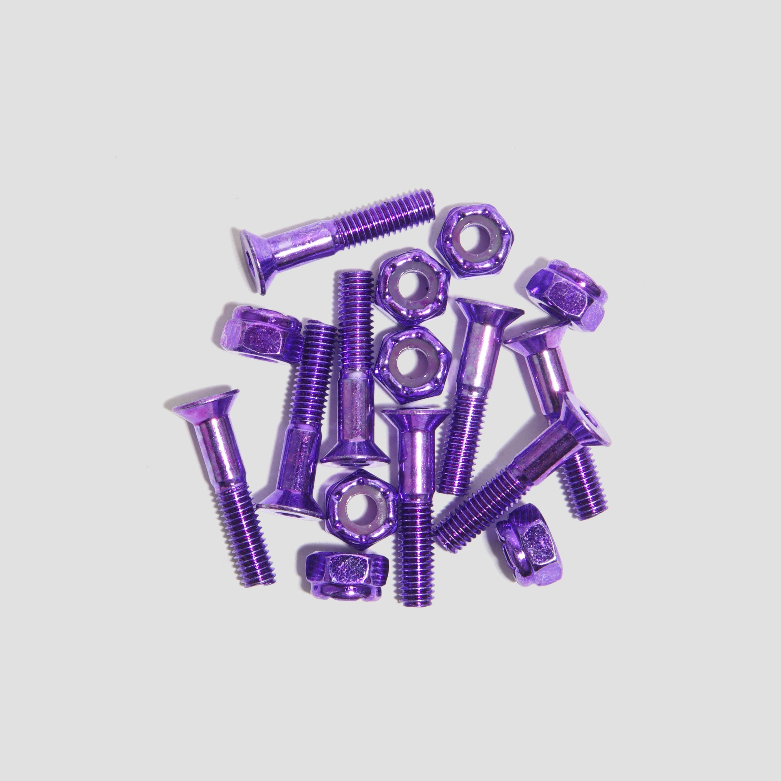 Lost Art 1 Inch Allen Skateboard Bolts Purple