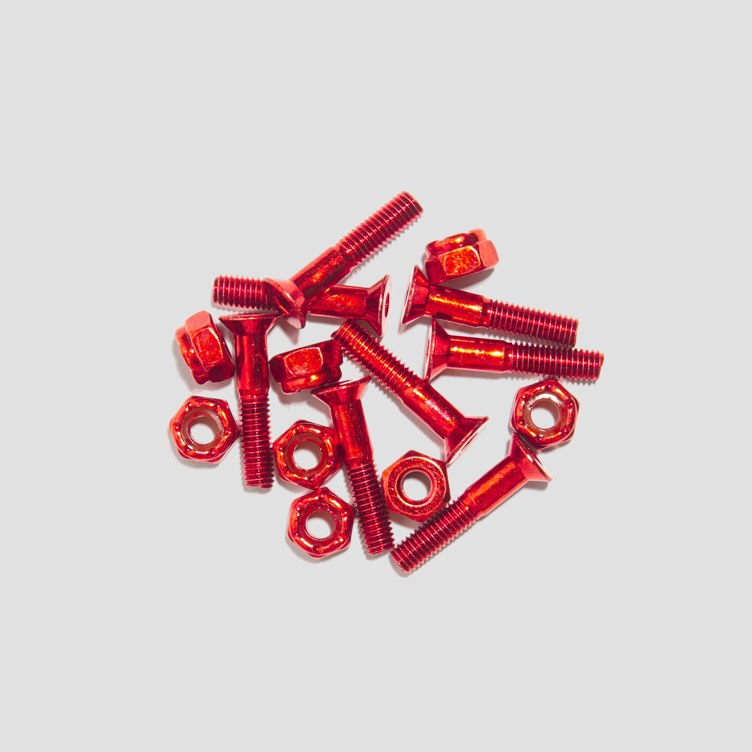Lost Art 1 Inch Allen Skateboard Bolts Red