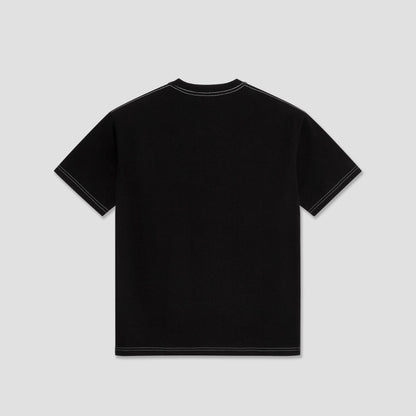 Last Resort AB Small Atlas Contrast Stitch T-Shirt Black