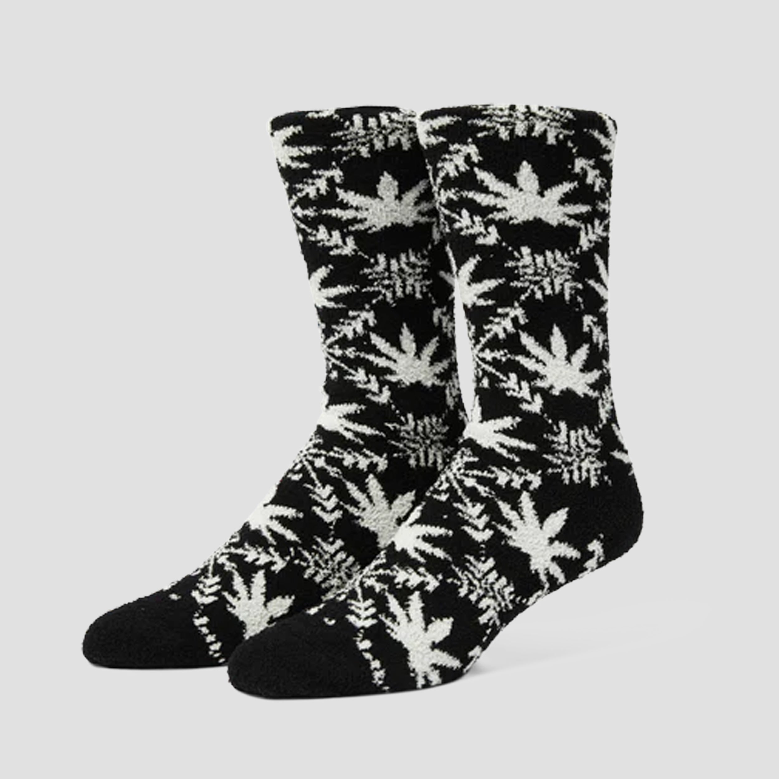 HUF Arctic Plantlife Fuzzy Sock Black