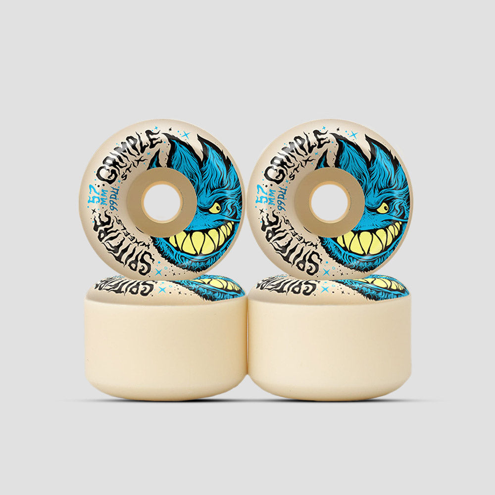 Spitfire X Grimple 57mm Formula Four Grimplehead Lock In Full 99DU Wheels Natural