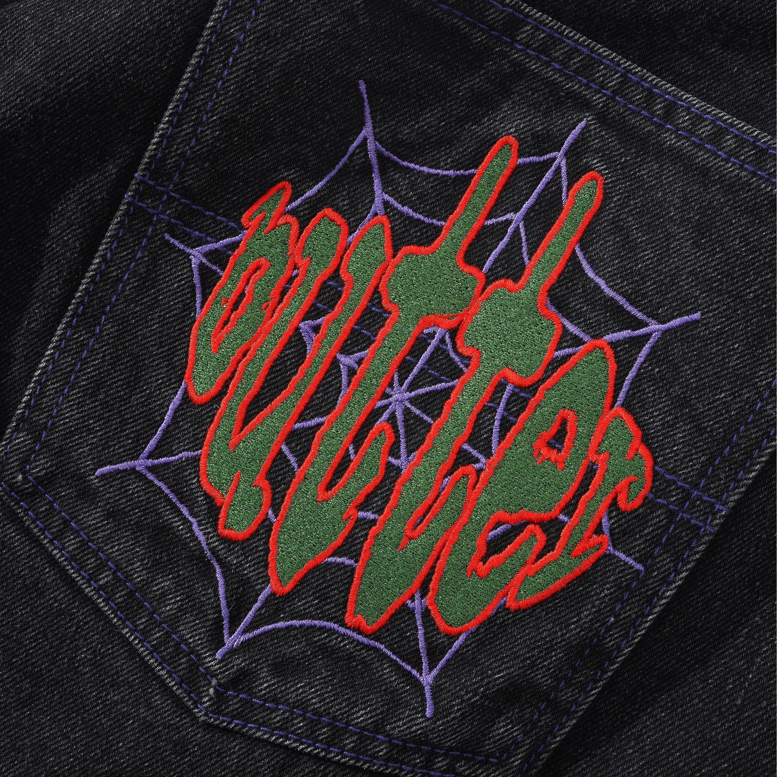 Butter Goods Spider Denim Jeans Washed Black