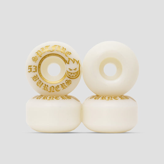 Spitfire 99DU 53mm Burner Skateboard Wheels White