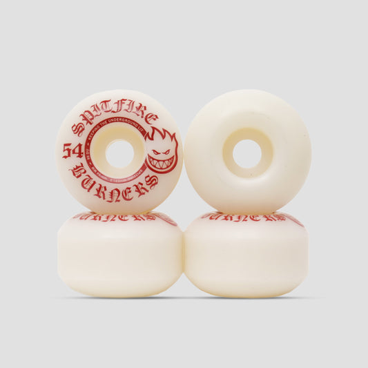 Spitfire 99DU 54mm Burner Skateboard Wheels White