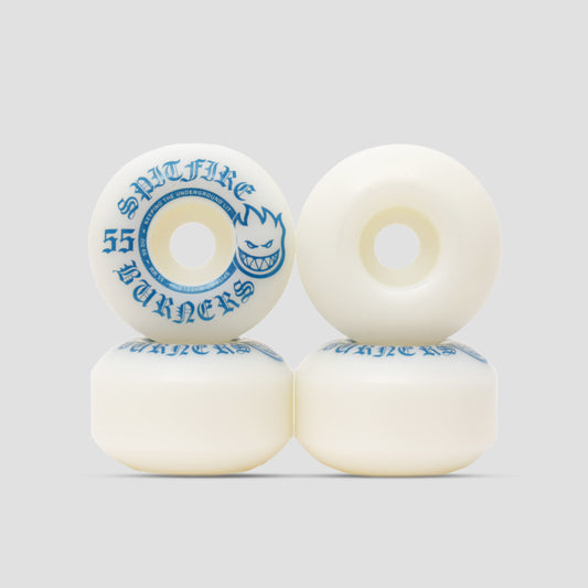 Spitfire 99DU 55mm Burner Skateboard Wheels White