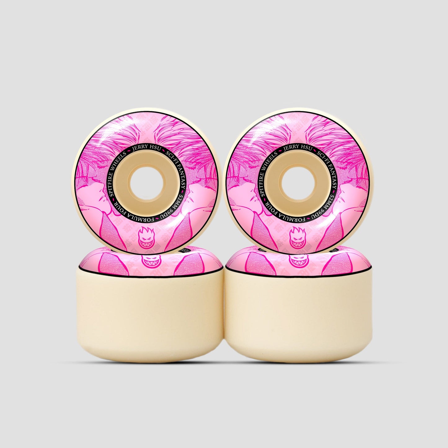 Spitfire 52mm 99DU Formula Four Skateboard Wheels Jerry Hsu Sci-Fi Classic