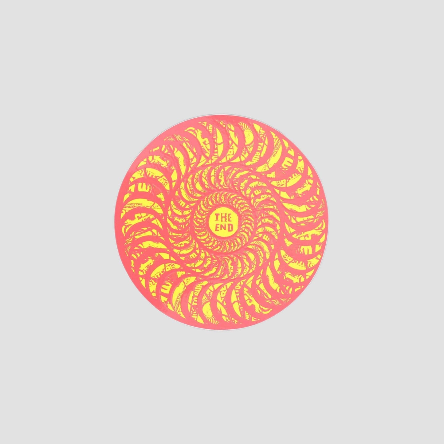 Spitfire Ransom Swirl Medium Sticker Red/Yellow