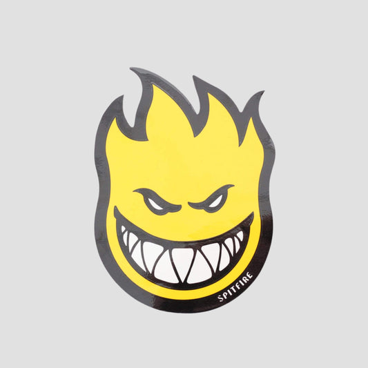 Spitfire Fireball Sticker Yellow Medium