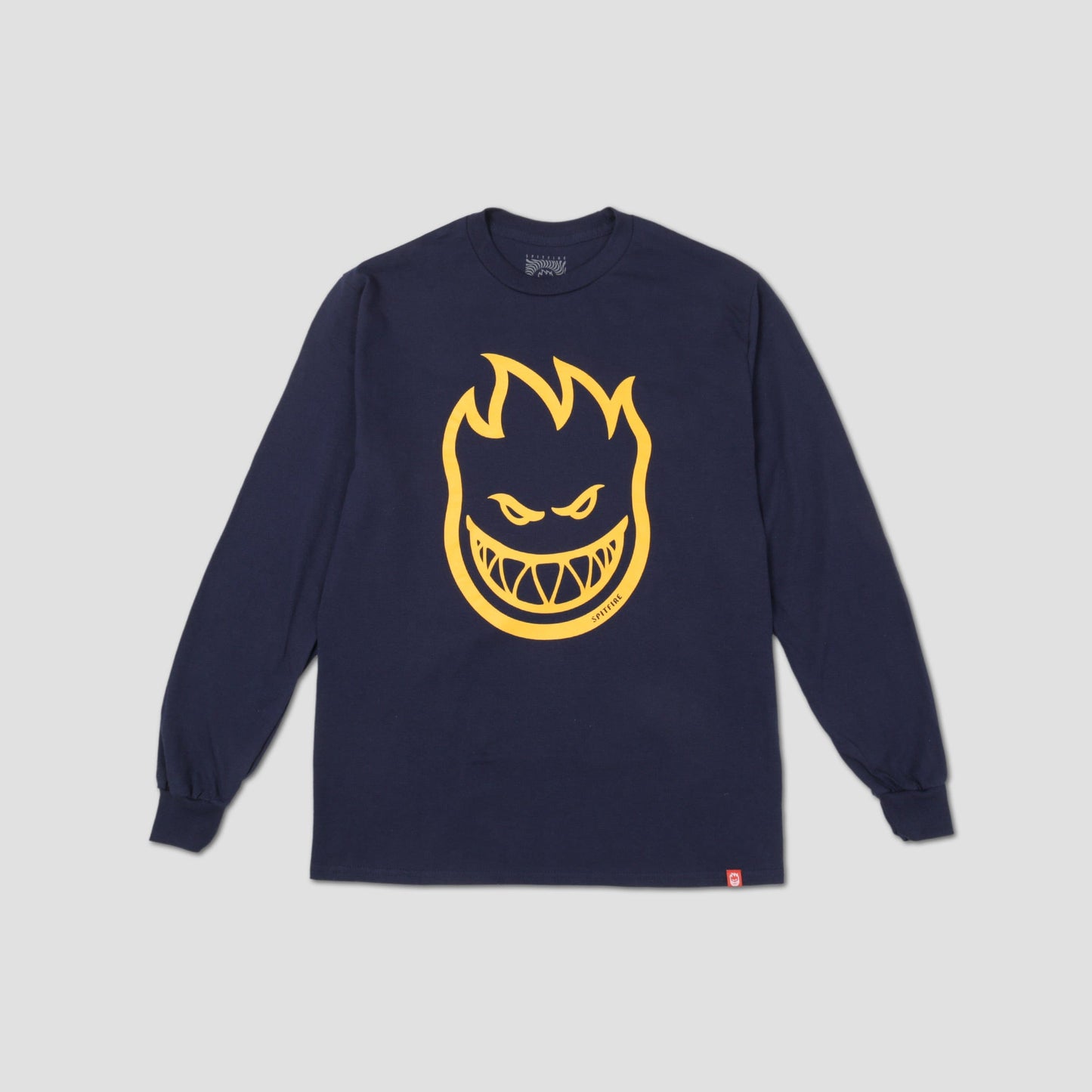 Spitfire Bighead Long Sleeve T-Shirt Navy / Gold