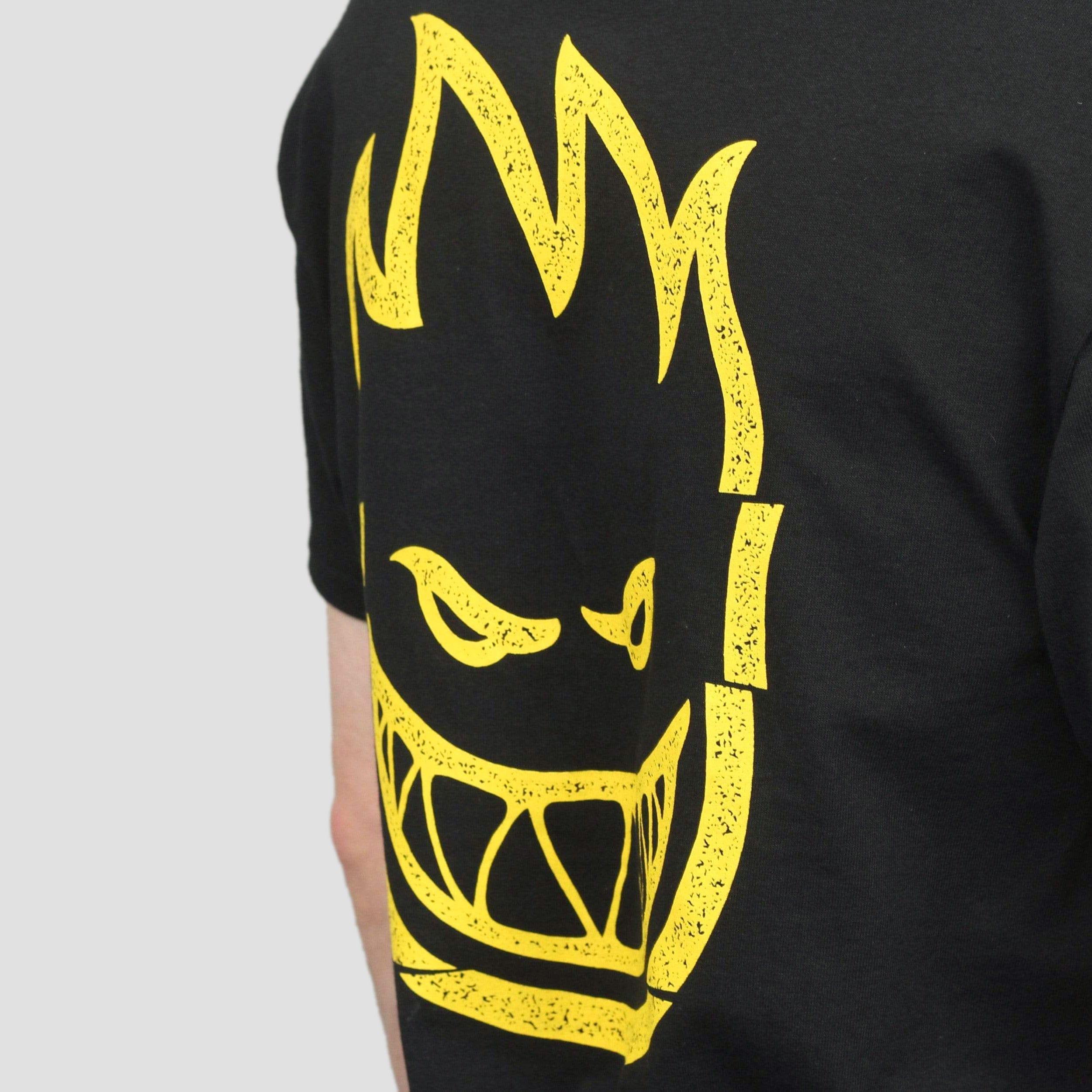 Spitfire Clean Cut Pocket T-Shirt Black / Yellow