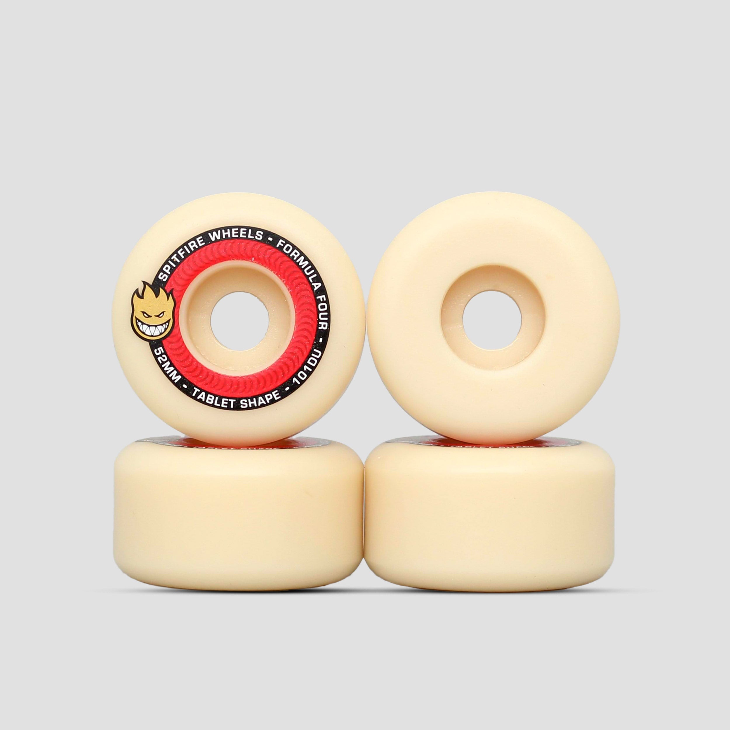 Spitfire 52mm 101DU Formula Four Tablet Wheels Natural