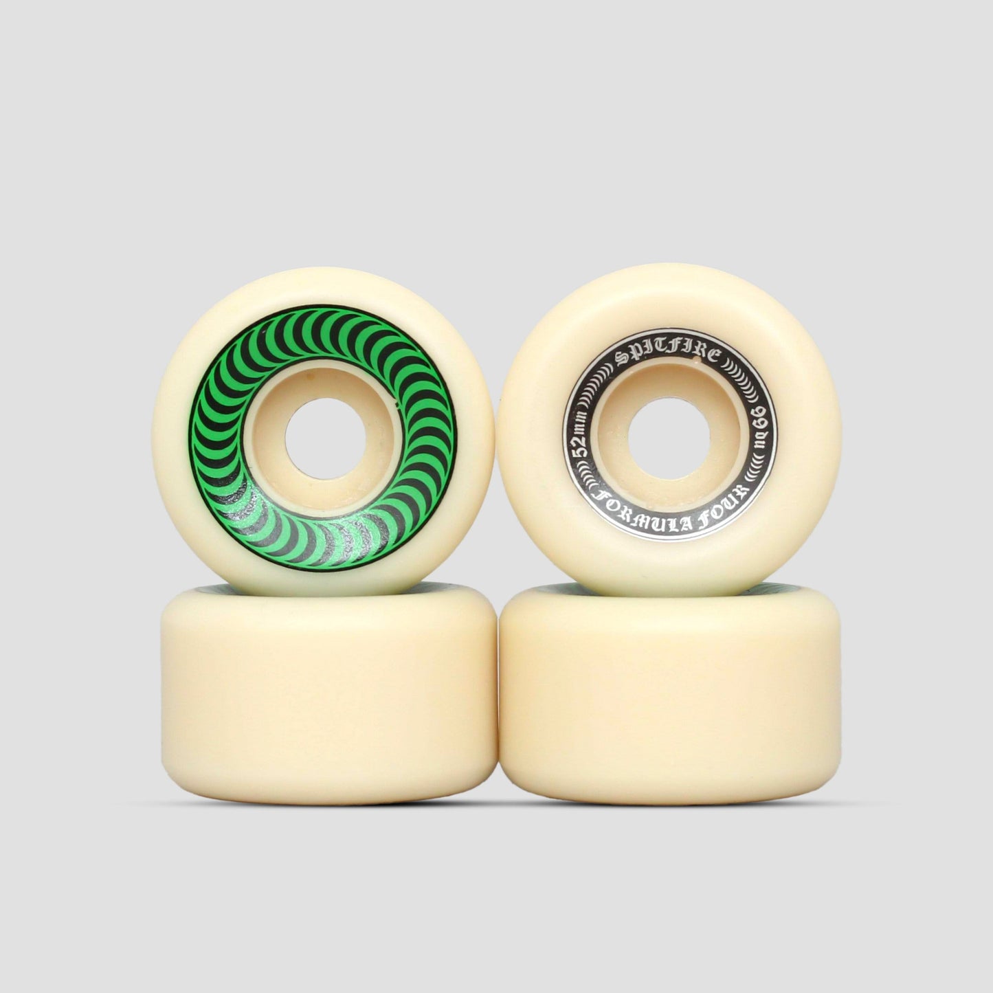 Spitfire 52mm 99A Formula Four OG Classic Wheels Natural / Green