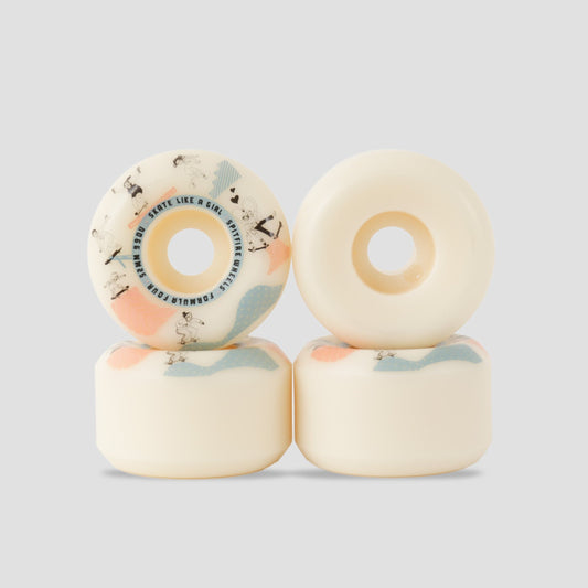 Spitfire 52mm 99a Formula Four Skate Like A Girl Sessions Skateboard Wheels White