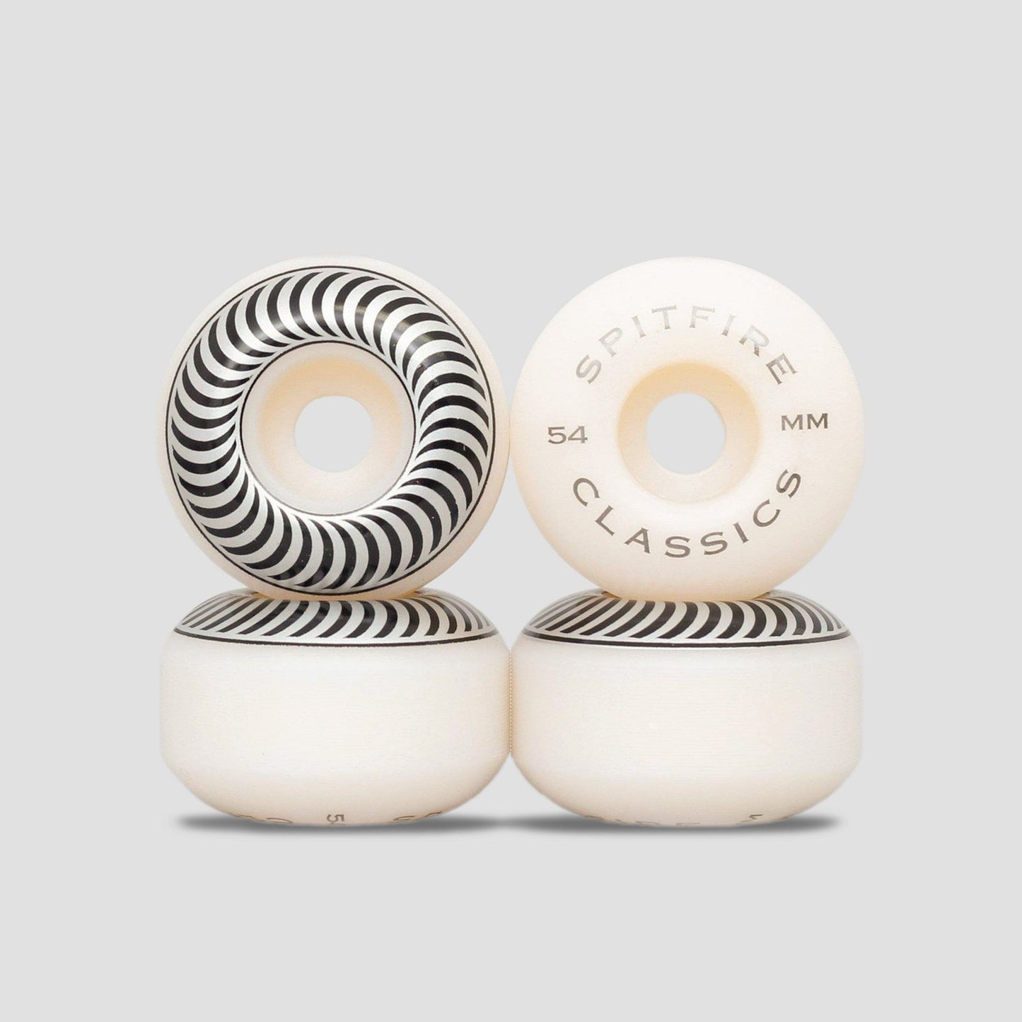 Spitfire 54mm Classic Skateboard Wheels White