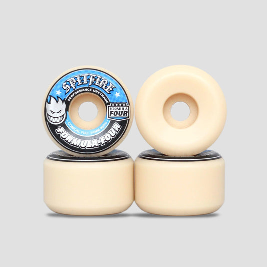 Spitfire 56mm 99DU Formula Four Conical Full Skateboard Wheels Natural