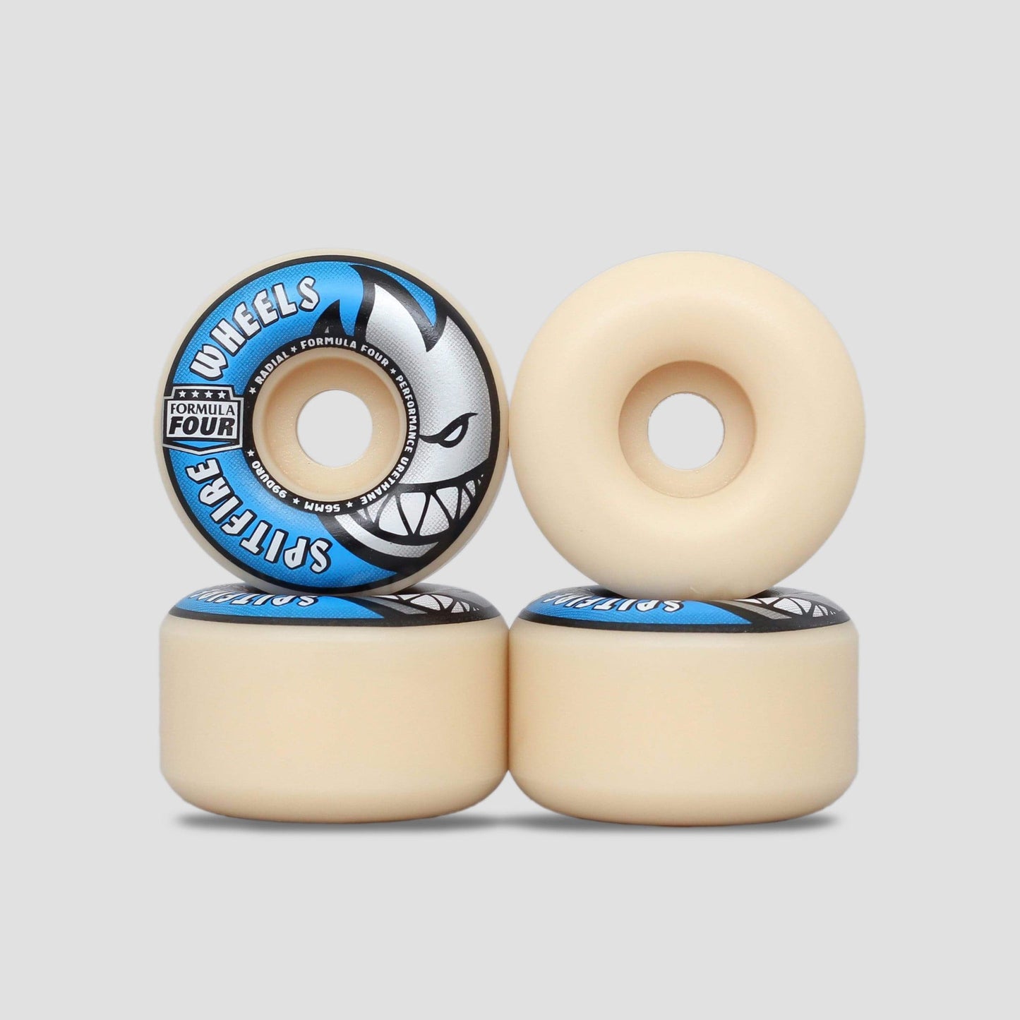 Spitfire 56mm 99DU Formula Four Radial Wheels Natural