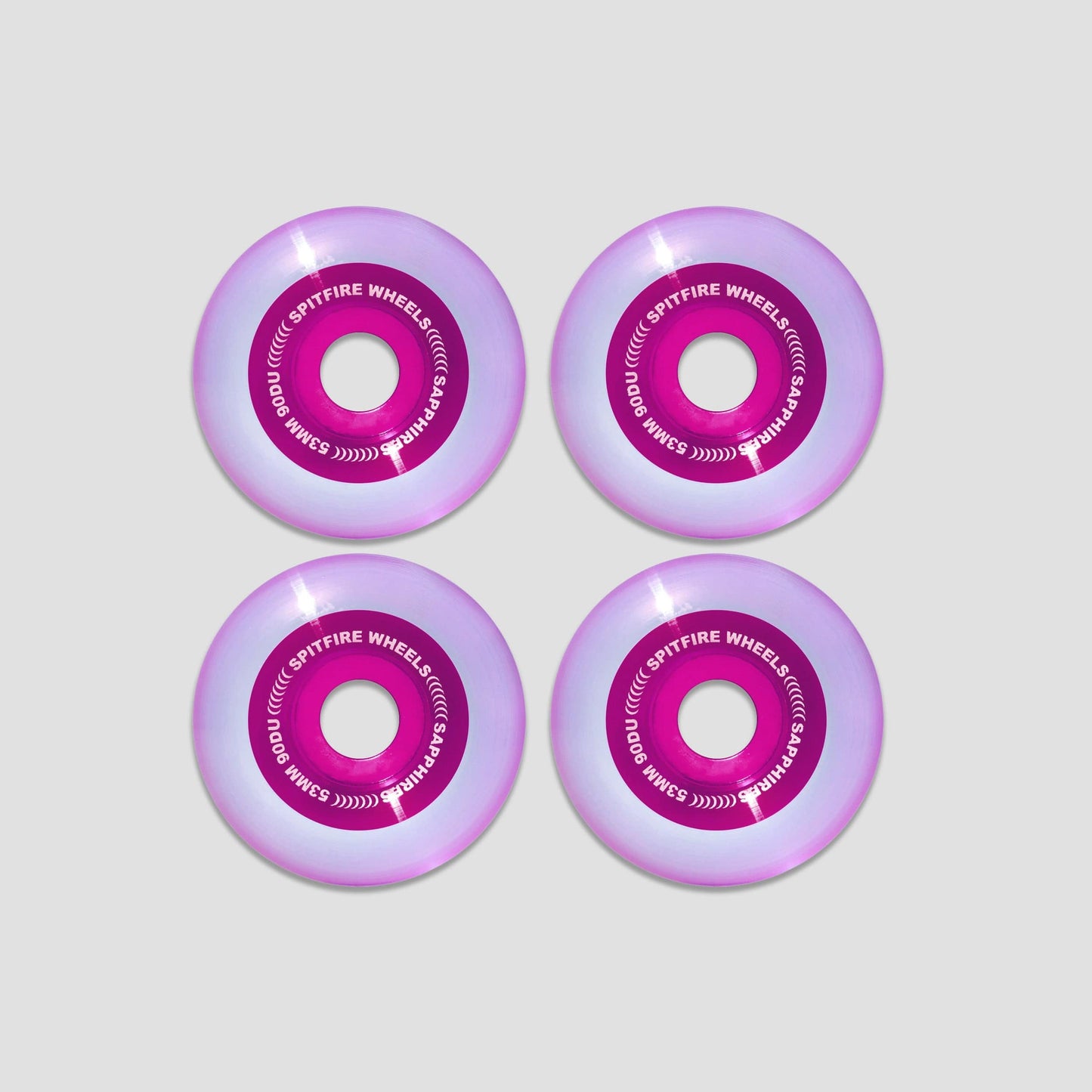 Spitfire 58mm 90a Sapphires Radial Skateboard Wheels Purple