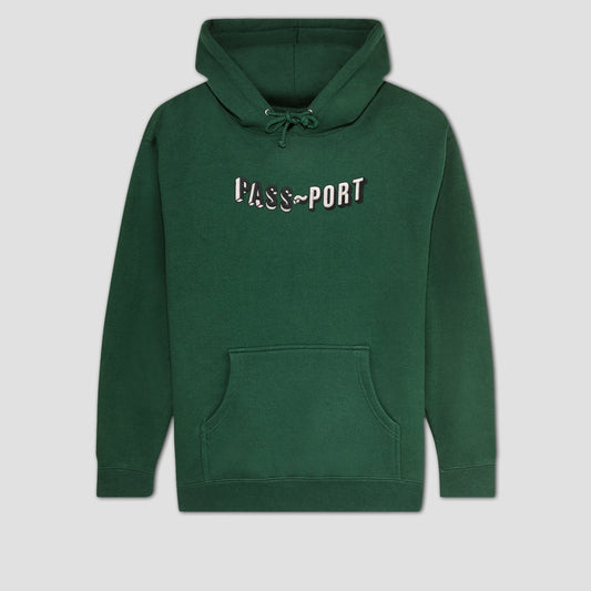 PassPort Sunken Logo Embroidery Hood Forest Green