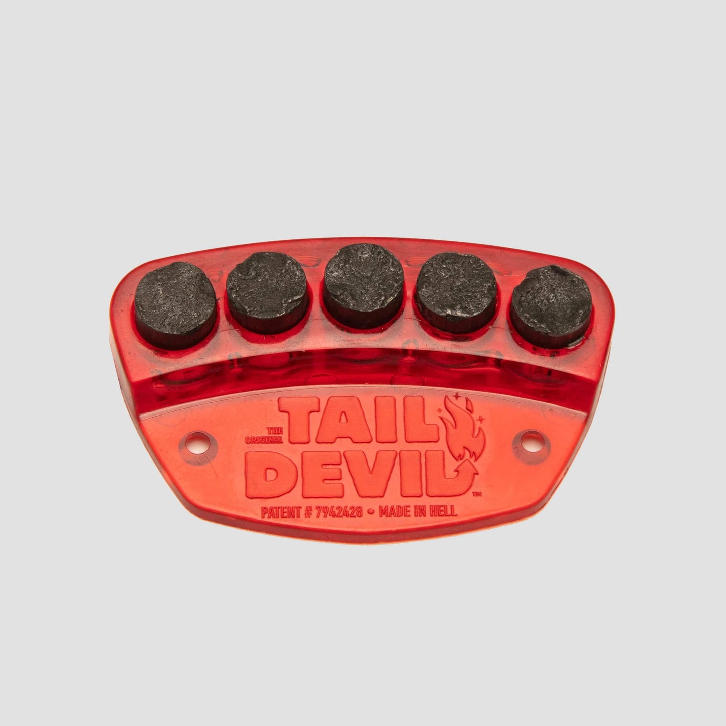 Tail Devil Skateboard Spark Plate Red