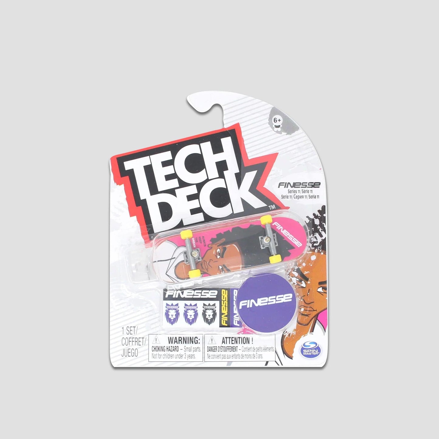 Tech Deck 96mm Finesse Team Fingerboard Pink