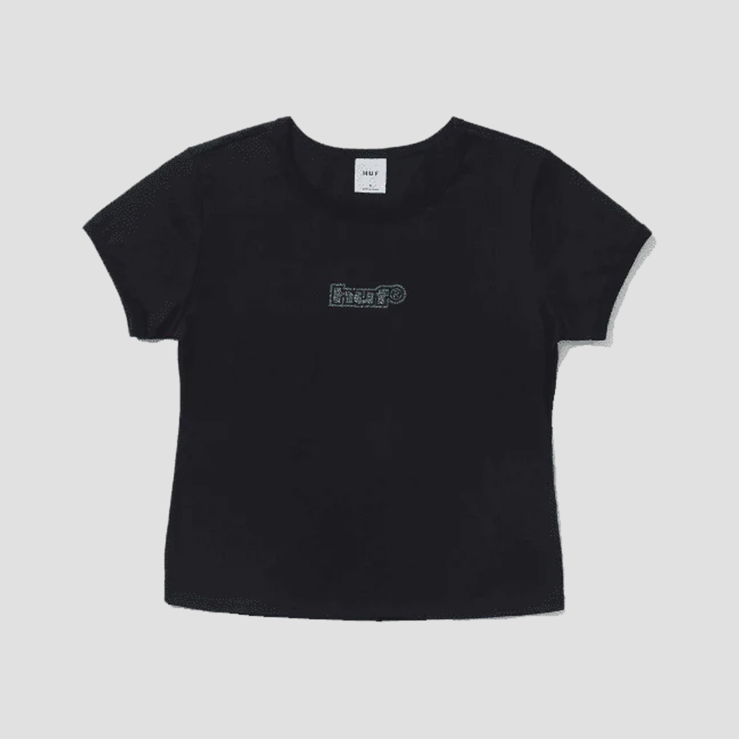 HUF Foil Logo Shortsleeve Baby Knit T-Shirt Black
