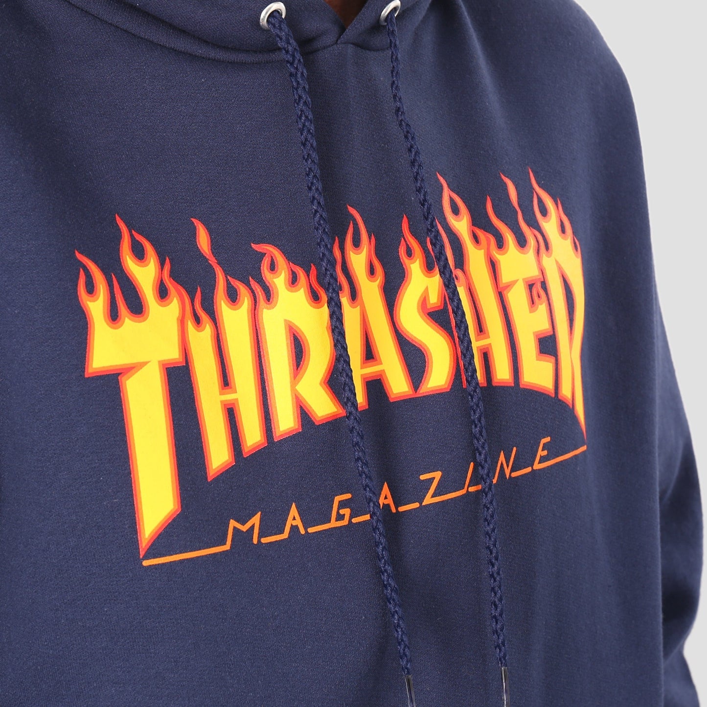 Thrasher Flame Logo Hood Navy