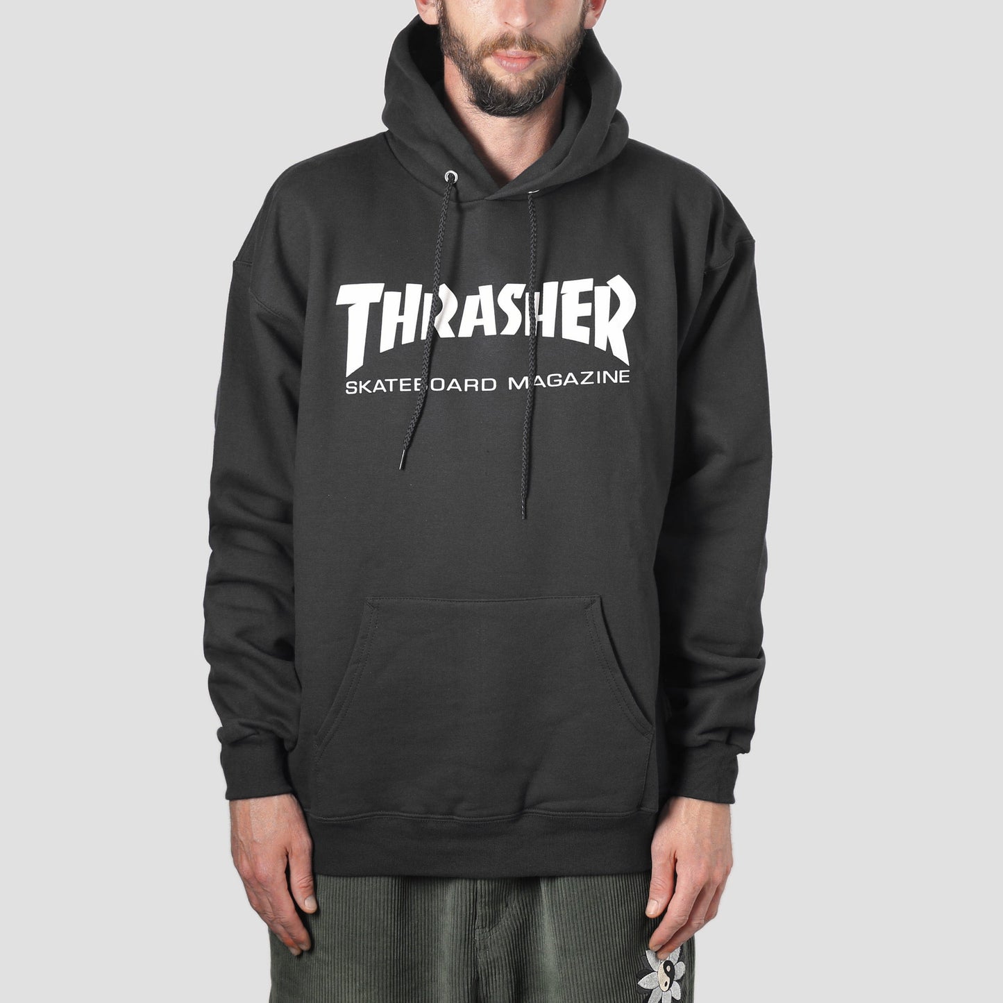 Thrasher Mag Logo Hood Black