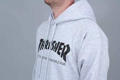 Thrasher Mag Logo Hood Grey / Black