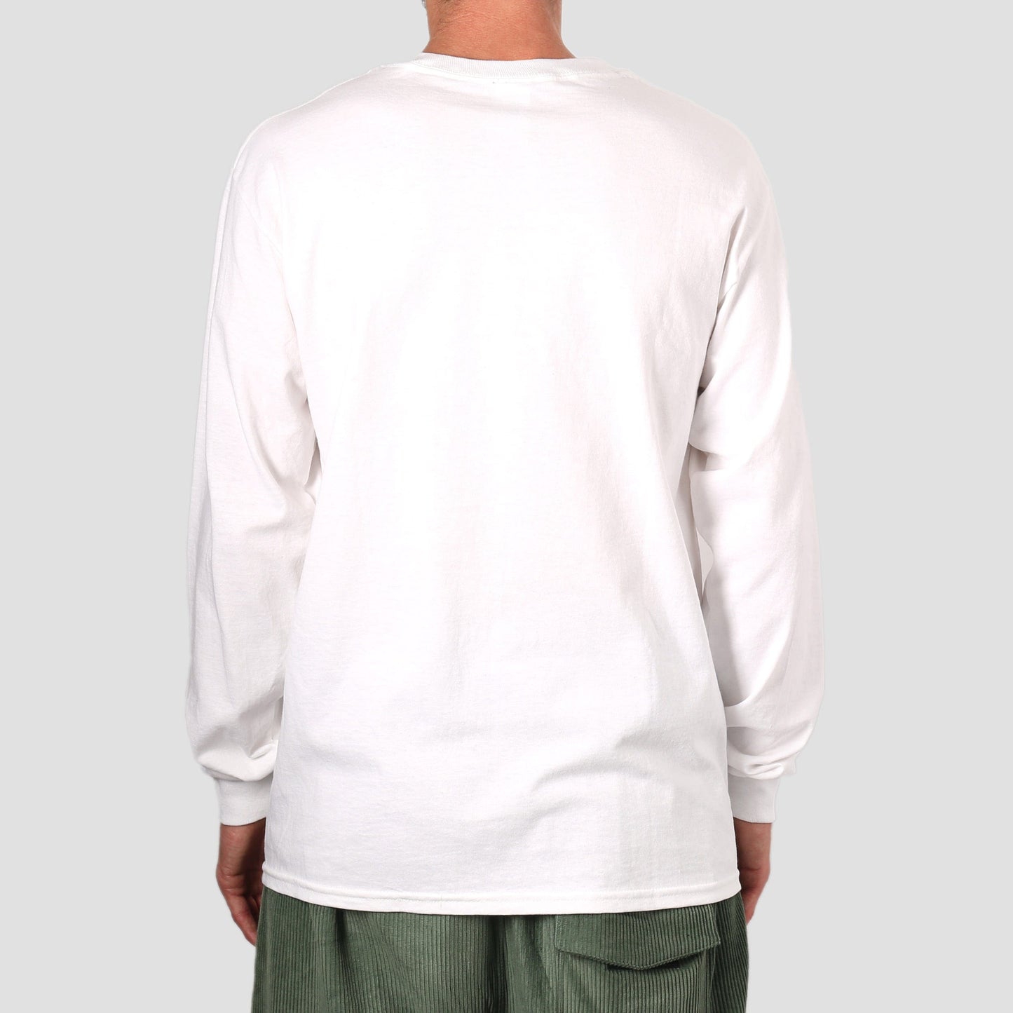 Thrasher Mag Logo Longsleeve T-Shirt White