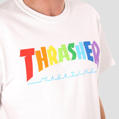 Thrasher Rainbow Mag T-Shirt White